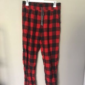 Aerie flannel jogger pajamas